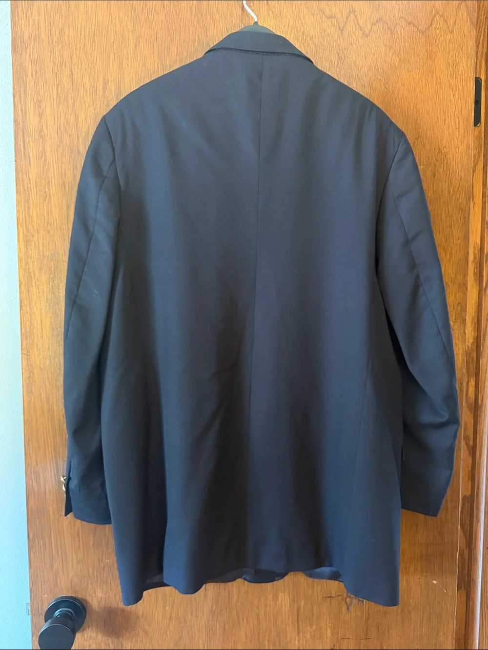 Men's Navy Blazer - Classic Two-Button Wool Sport Coat Jacket